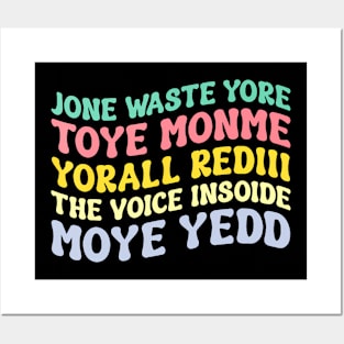 Jone Waste Yore Toye Shirt TOYE MONME YORALL REDIII Funny Posters and Art